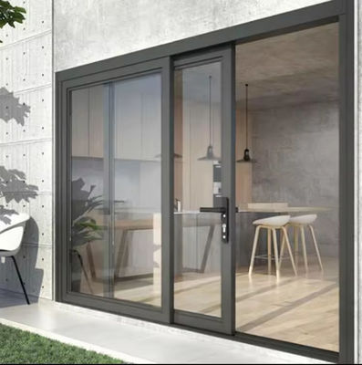 Geluidsreductie Aluminium schuifdeur Geïsoleerd glas 3 meter Aluminium schuifdeuren