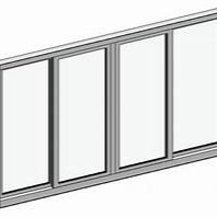 Isolatietype Dubbelglas gehard glazen schuifruimte voor wind- en regenweerstand