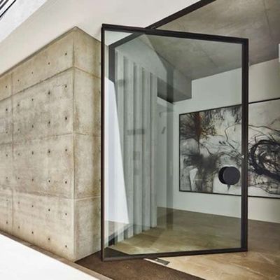 Gepersonaliseerde aluminium legering Pivot Entry Door Heavy Duty Glas Draaiende deur