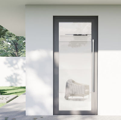 Slaapkamer Dubbel gehard glas Aluminium raam Glas deur met poeder coating oppervlak afwerking
