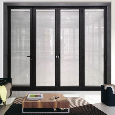 Orkaanbestendige Buitenzijde Bi-vouwdeur Aluminium Patio Bi-vouwdeuren Puertas Plegables Accordion Klaagglasdeur