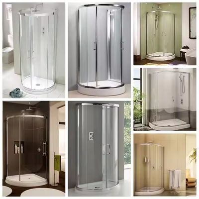 Hotel Aanpasbaar Schuifgeluid Gehard Glas Douche Kabine Douche Behuizing Schuifdeur