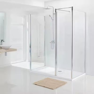 Customized Aluminium Interieur Badkamer Scheidingswand met 1,4 mm Profieldikte en Frosted Glass